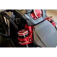 CNC Racing Superior ステアリング プレート Diavel V4 レッド - 2