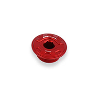 CNC Racing Gear Öl Einfüllkappe M25x1.5 rot