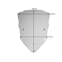 Pare-brise CNC Racing Touring Multistrada fumé