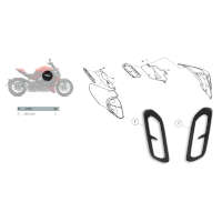 Paneles laterales de carbono mate DBK Ducati Diavel V4 - 2