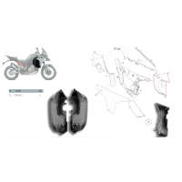 Dbk マット カーボン サイド パネル Ducati Multistrada V4 - 3