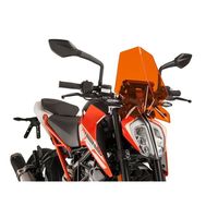 PUIG裸N. G.スポーツスクリーンKTM 125 DUKE 17-18オレンジ