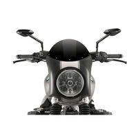 Carenato プッチフロントガラス BMW R ナイン T スクランブラ16-18 ブラックブラック