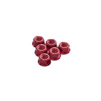 CNC Dadi flangia portacorona Ducati M10x1.0 rosso