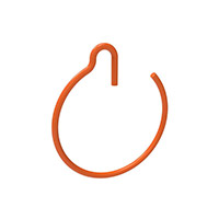 Fermaglio Dado Ruota Dbk Fdr05 Arancio