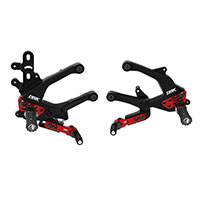 Pedane Regolabili Dbk Sfv4 My25 Nero Rosso