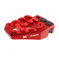 Extensión pedal freno trasero Dbk X-Cape 649 rojo