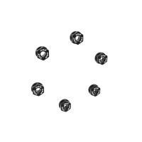 Dbk 6DSB04 Écrous Porte-Couronne Arrière M8x1.25 noir