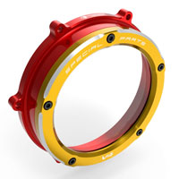 Tapa Embrague Ducabike Panigale V4 rojo plata