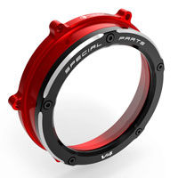 Tapa Embrague Ducabike Panigale V4 rojo negro