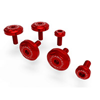 Kit de tornillos de cubierta lateral Ducabike KVT03 rojo