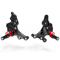 Ducabike Prm93701 M937 Rearsets Black Red
