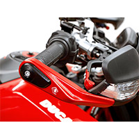 Ducabike Spm02 Handguards Protection Silver Red - 2