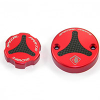 Ducabike Tls01 Fluid Tank Caps Red