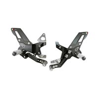ItalyRacing Rear Passenger Footrest Set For MZ ETZ TS 150, 250, 251 & More - P-348