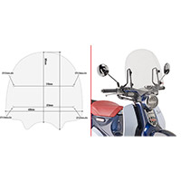 Givi 1168a Pare-brise Transparent