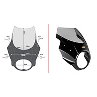 Givi Cupolino Universale Fumé A800n Bmw R-nine T(14>16)