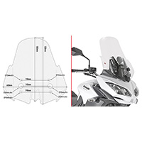 Givi D4122st Windscreen Clear