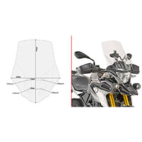 Givi D5126ST トラスペアレントスクリーン BMW G310GS