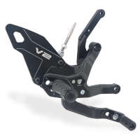 Cnc Pedane Regolabili Ducati Panigale V2 My2025 Nero - img 2