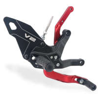 Cnc Pedane Regolabili Ducati Panigale V2 My2025 Rosso - img 2