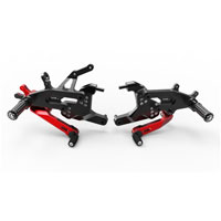 Ducabike Rearset ajustable Sbk Panigale V4 rojo