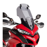 Puig Cupolino Touring Con Visiera Aggiuntiva Ducati Multistrada 1200 '15 Fumè Chiaro