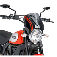 Puig Naked Windscreen Ducati Scrambler 15 Dark Tint / Black