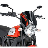 Puig Cupolino Naked Ducati Scrambler 15 Nero / Nero