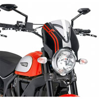 Puig Naked Windscreen Ducati Scrambler 15 Light Tint / Black