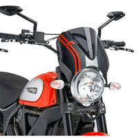 PUIG NAKED WINDSCREEN DUCATI SCRAMBLER 15 DARK TINT / CARBON