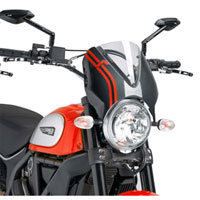 Puig Cupolino Naked Ducati Scrambler 15 Trasparente / Carbonio