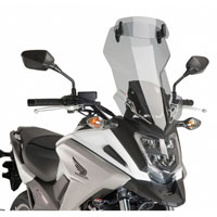 PUIG CUPOLINO TOURING HONDA NC750X 2016 + visiera aggiuntiva fumè chiaro