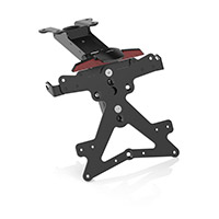 Kit de Porta Matrícula Rizoma Tracer 9 negro