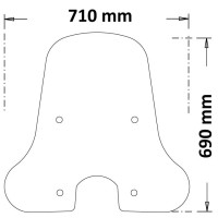 Parabrezza Isotta Piaggio Liberty 125 Trasparente