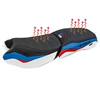 Housse de Selle Heaing Comfort R1250GS ADV rouge bleu