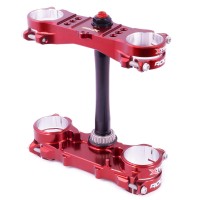 XTRIG ROCS M12 YZ250 Gabelbrücken Offset 23-25 Rot