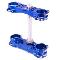 Abrazaderas Triples XTRIG ROCS-TECH Offset 22 YZ250F Azul