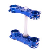 Xtrig ROCS-Tech 固定オフセット 25mm トリプルクランプ YZ250 15-25 ブルー