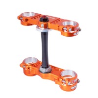 Xtrig Rocs Pro Triple Clamps Orange Color Kit M12 Upper-lower Steering Pin Bearings Ktm Sx Sxf 23-