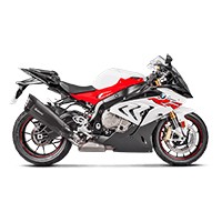 タニウム上のAkrapovicスリップは黒S1000RR 2017を承認しました