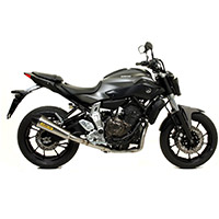 Arrow X Kone Inox Dark Carby エンドキャップ Yamaha Mt07 - 2