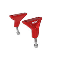 Kit de Supports de Silencieux Dbk Panigale/SF V2 2025 rouge