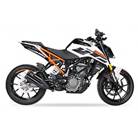 Ixil デュアル ハイパーロー ブラック XL ECE スリップオン KTM RC 125