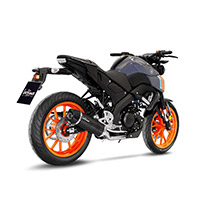 Échappement Approuvé LeoVince One Evo Carbone MT-125 - 2