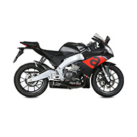 Mivvデルタレースブラックユーロ4スチールスリップオンRS125