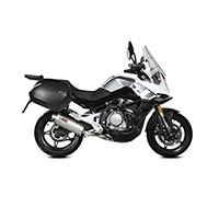 Mivv オーバル スチール承認スリップオン CF Moto 650MT