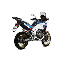 Mivv Dakar Schwarz Stahl Euro 5 Slip On CRF1100L - 3