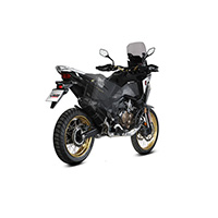 Mivvスピードエッジブラックスチールユーロ5スリップオンCRF1100L