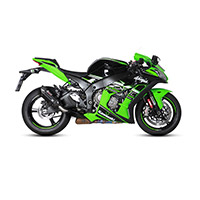 MivvSuonoブラックスチールユーロ5スリップオンZX10R